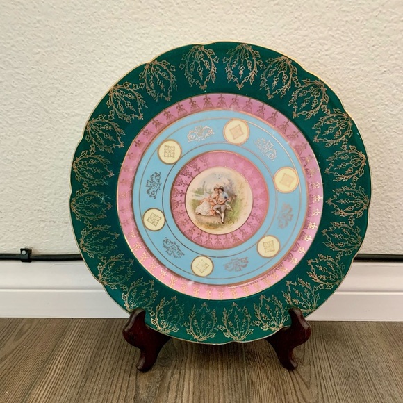 Vintage Altrohla Austria Victorian Style Plate 9.5 Inch - Picture 1 of 11